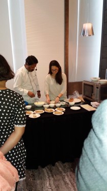 Exc Pastry Chef Anil KUmar in Eclair making workshop